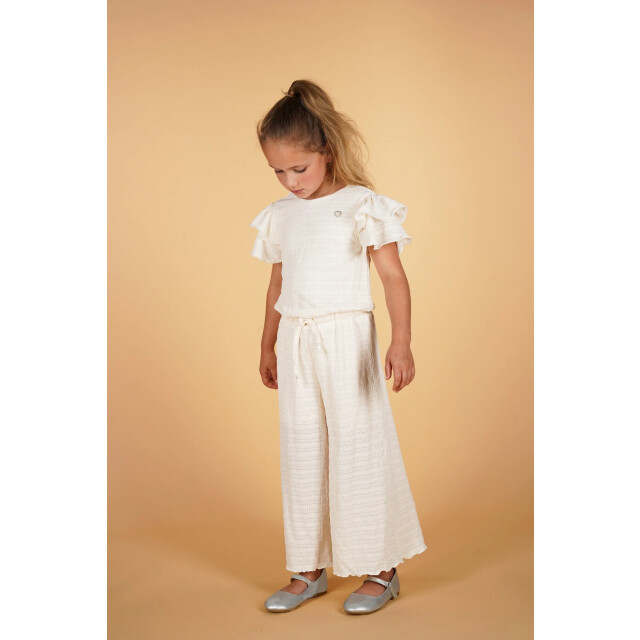 Le Chic Zomer jumpsuit meisjes creme daisy C502-5641-012 large