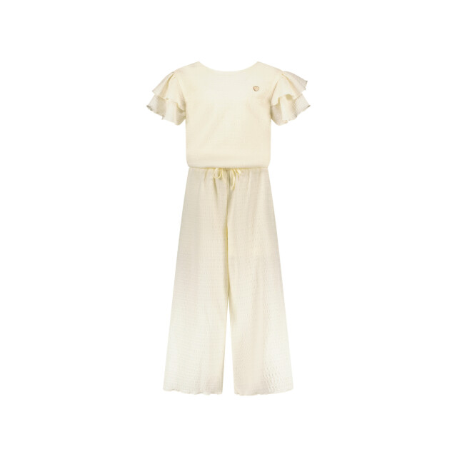 Le Chic Zomer jumpsuit meisjes creme daisy C502-5641-012 large