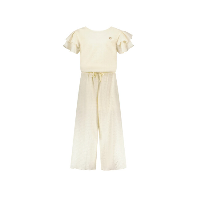 Le Chic Zomer jumpsuit meisjes creme daisy C502-5641-012 large