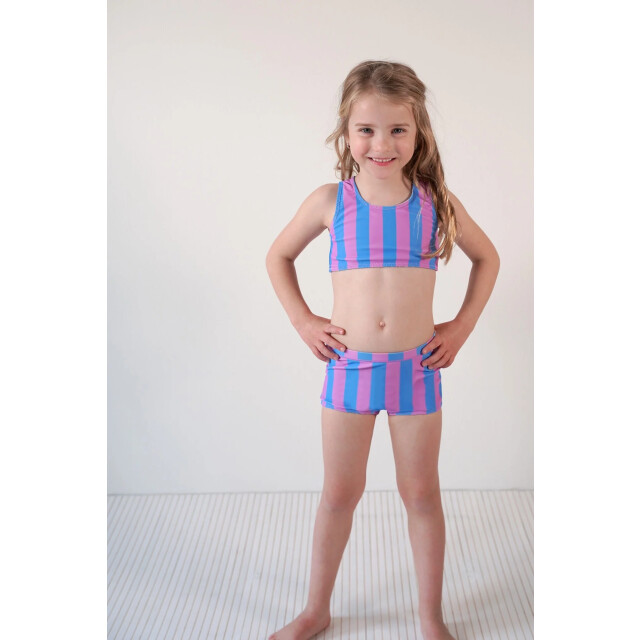B.Nosy Zomer reversibel bikini meisjes blauw/ winona Y502-5055-995 large