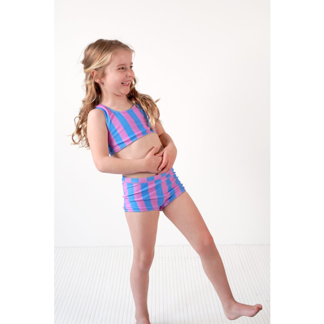 B.Nosy Zomer reversibel bikini meisjes blauw/ winona Y502-5055-995 large