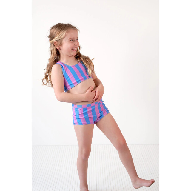 B.Nosy Zomer reversibel bikini meisjes blauw/ winona Y502-5055-995 large