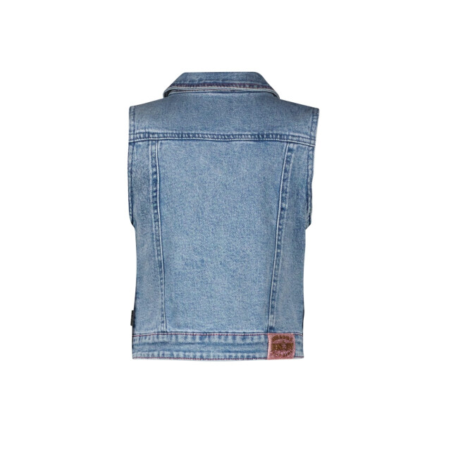 B.Nosy Zomer gilet meisjes denim gabby Y502-5001-187 large