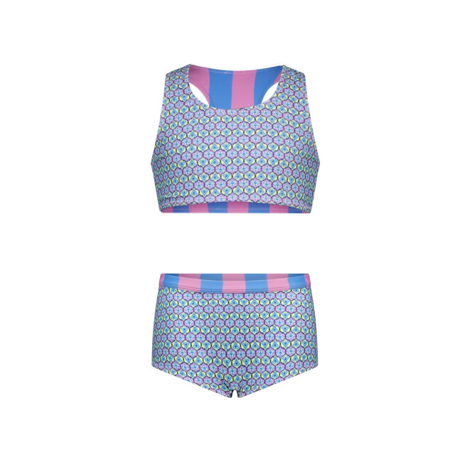 B.Nosy Zomer reversibel bikini meisjes blauw/ winona Y502-5055-995 large
