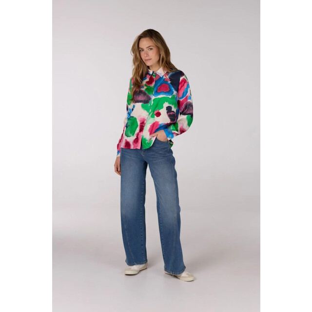 Jansen Amsterdam Nicky blouse wm756 long sleeve multicolor WM756 large