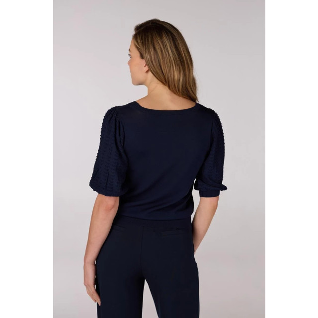 Jansen Amsterdam Tanda top k136 short puffed sleeve 780 dark blue K136 large