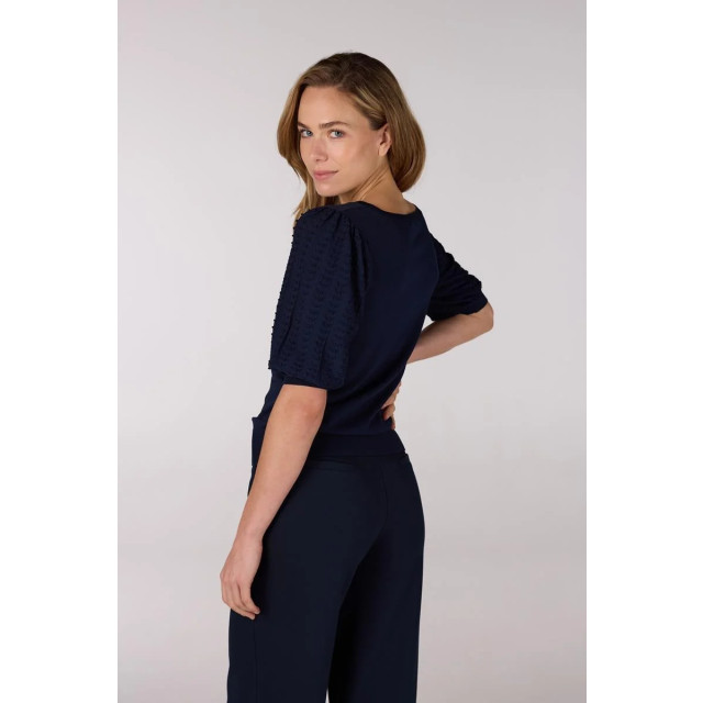 Jansen Amsterdam Tanda top k136 short puffed sleeve 780 dark blue K136 large