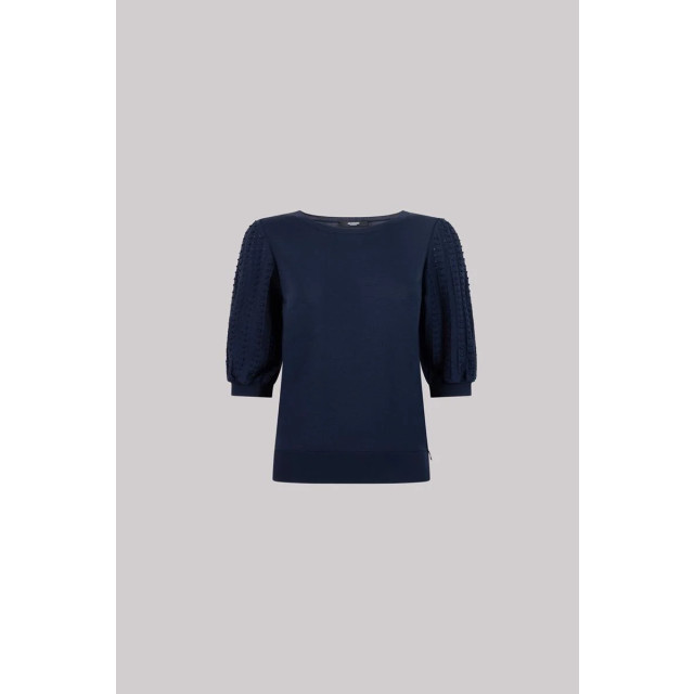 Jansen Amsterdam Tanda top k136 short puffed sleeve 780 dark blue K136 large