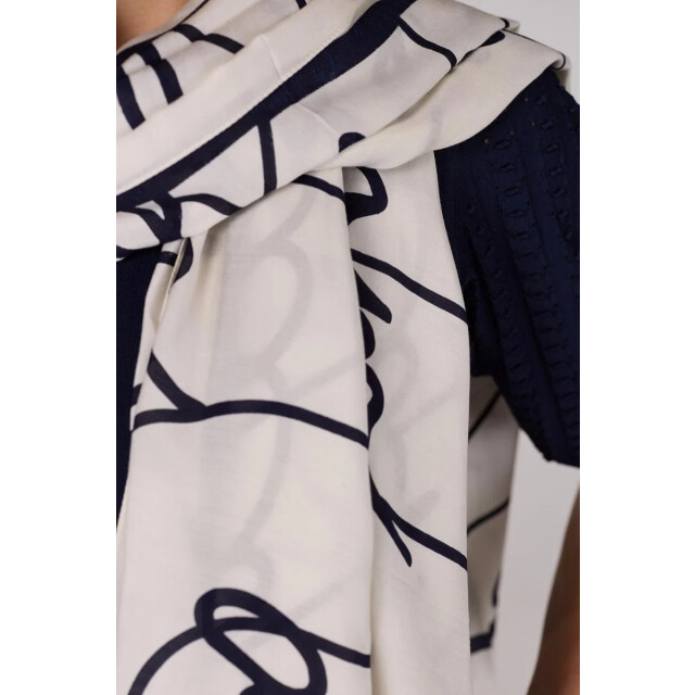 Jansen Amsterdam Scarf vtt 904 white/blue VTT 904 large