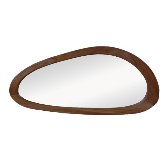 HSM Collection -wandspiegel organische vorm-tide-80x50x3-walnoot-teak 2959317 large