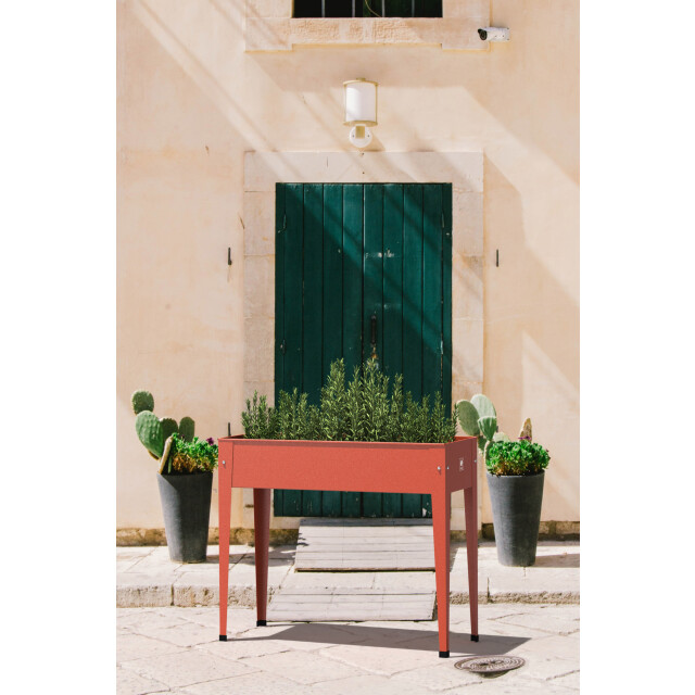 Herstera Garden Urban hoge plantenbak staal 100x40x84cm - 3078571 large
