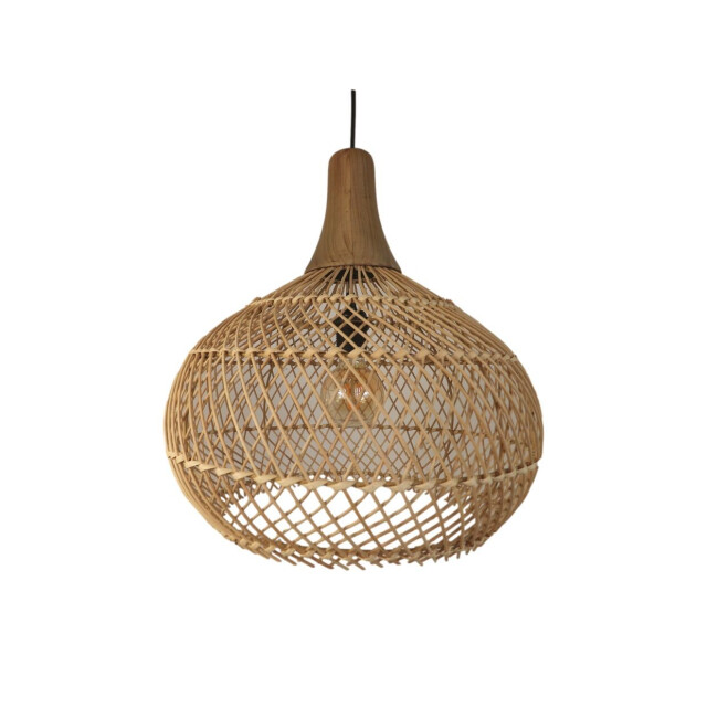 HSM Collection -hanglamp-43x43x46--rotan/teak 2923636 large