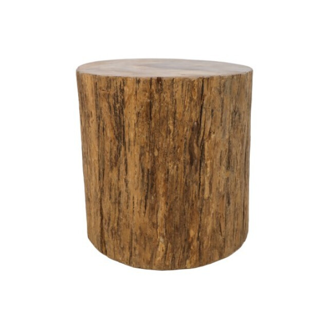 HSM Collection -ronde bijzettafel boomstam-ø45x45--teak 2923055 large