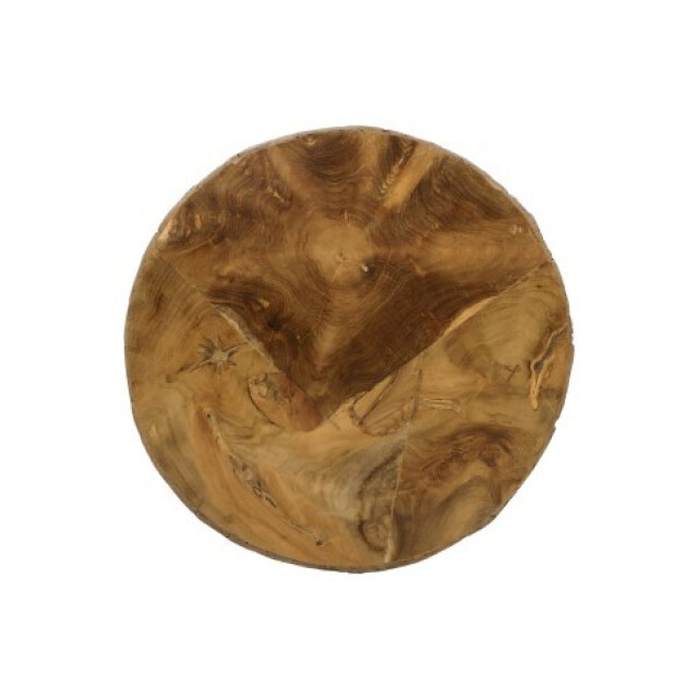 HSM Collection -ronde bijzettafel boomstam-ø45x45--teak 2923055 large