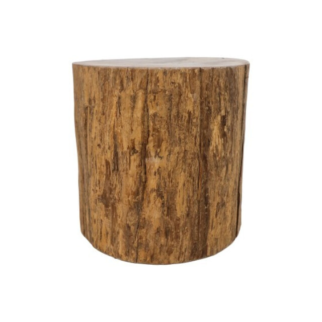 HSM Collection -ronde bijzettafel boomstam-ø45x45--teak 2923055 large