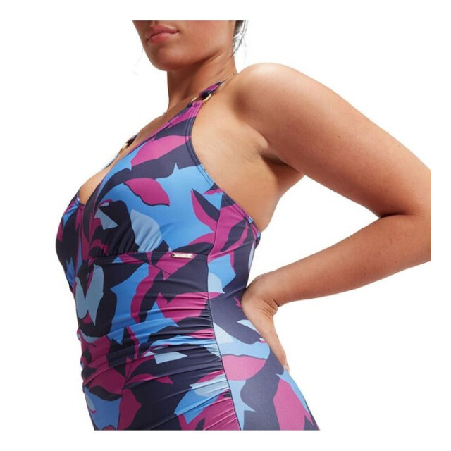 Speedo Eco print v neck 1p blu/pin 004023-16758 SPEEDO eco print v neck 1p blu/pin 004023-16758 large