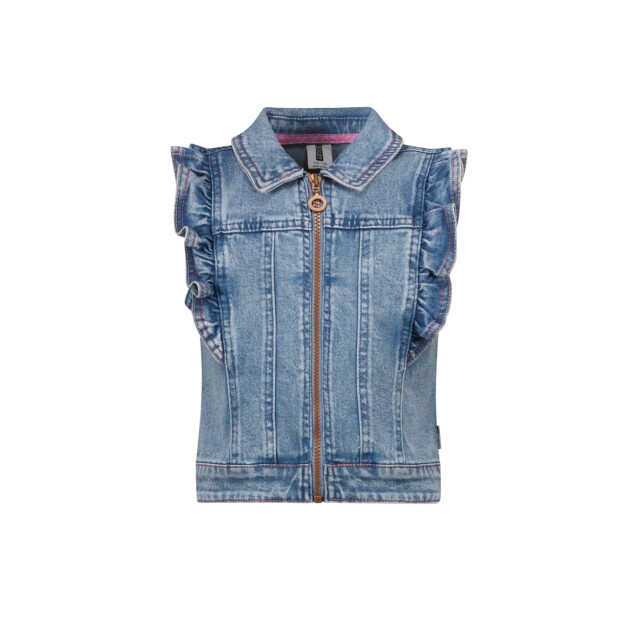 B.Nosy Zomer gilet meisjes denim gabby Y502-5001-187 large