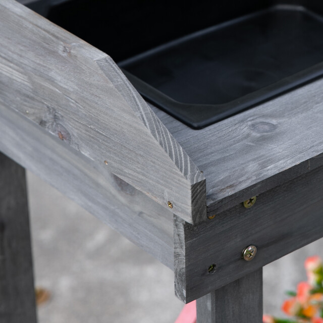 4goodz Houten oppottafel verrijdbaar plantentafel met lade en bak 845-460gy 3071769 large