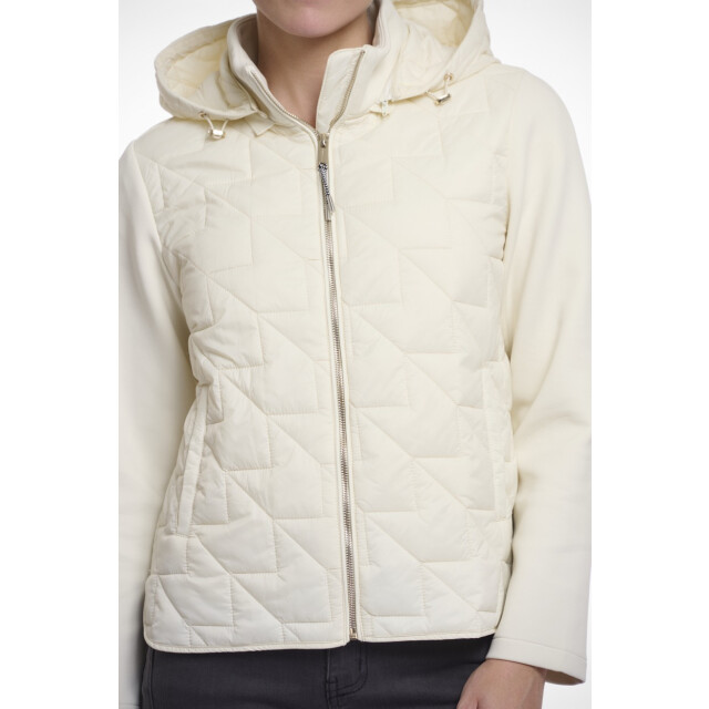 Rino & Pelle Light quilted jacket with scuba sleeves beige 4510.05.0019 large