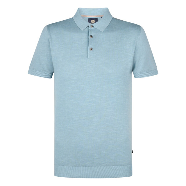 Petrol Industries men knitwear polo m-1050-kwc207 5187 pale blue 05311.240.0071 large