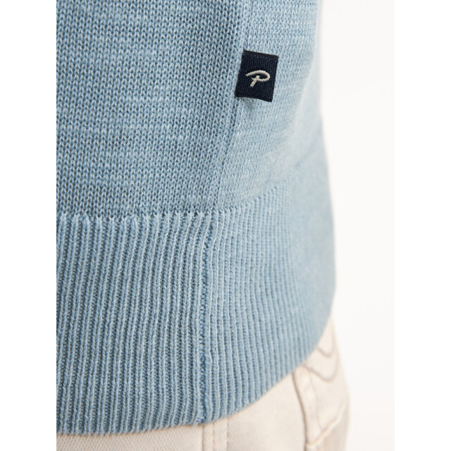 Petrol Industries men knitwear polo m-1050-kwc207 5187 pale blue 05311.240.0071 large
