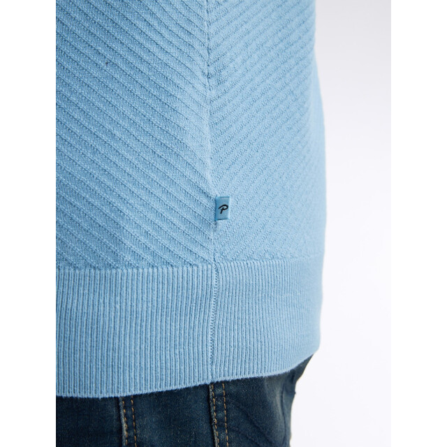 Petrol Industries men knitwear polo m-1050-kwc213 5187 pale blue 05311.240.0072 large