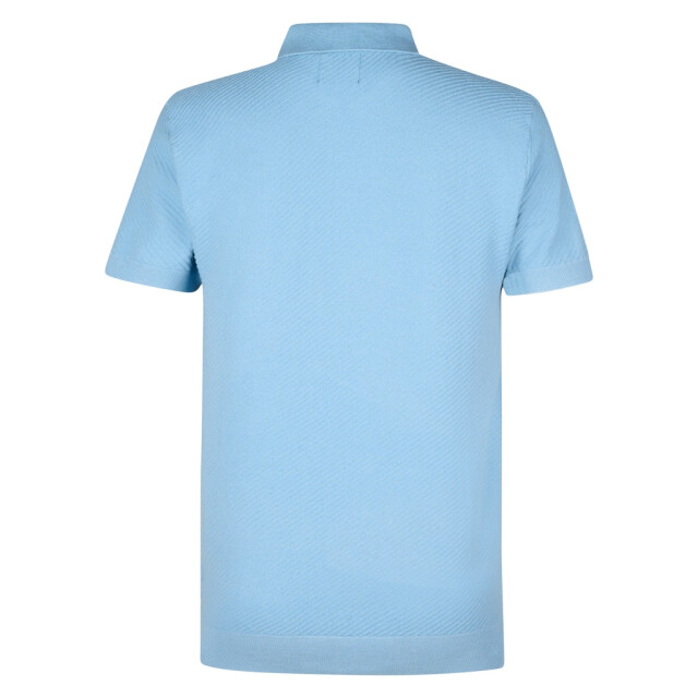Petrol Industries men knitwear polo m-1050-kwc213 5187 pale blue 05311.240.0072 large