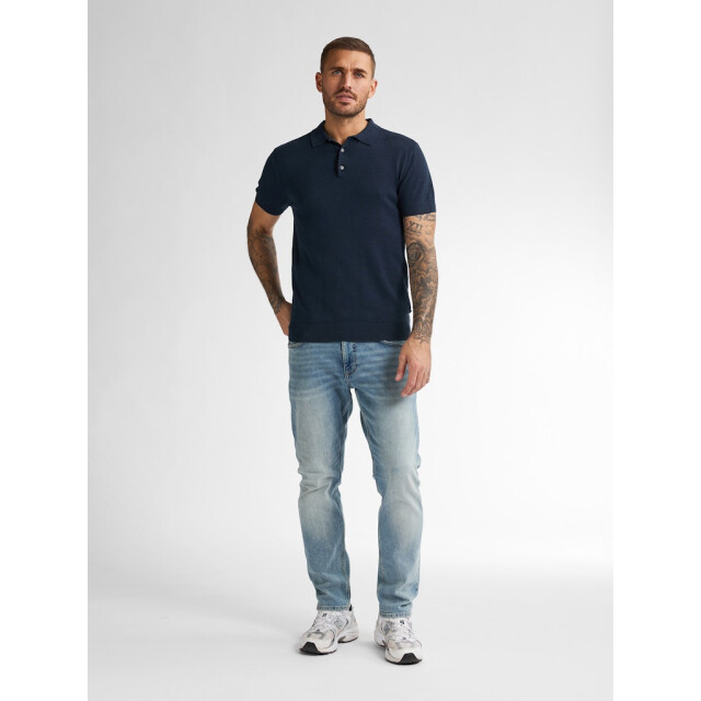 Petrol Industries men knitwear polo m-1050-kwc207 5178 blue 05311.261.0066 large