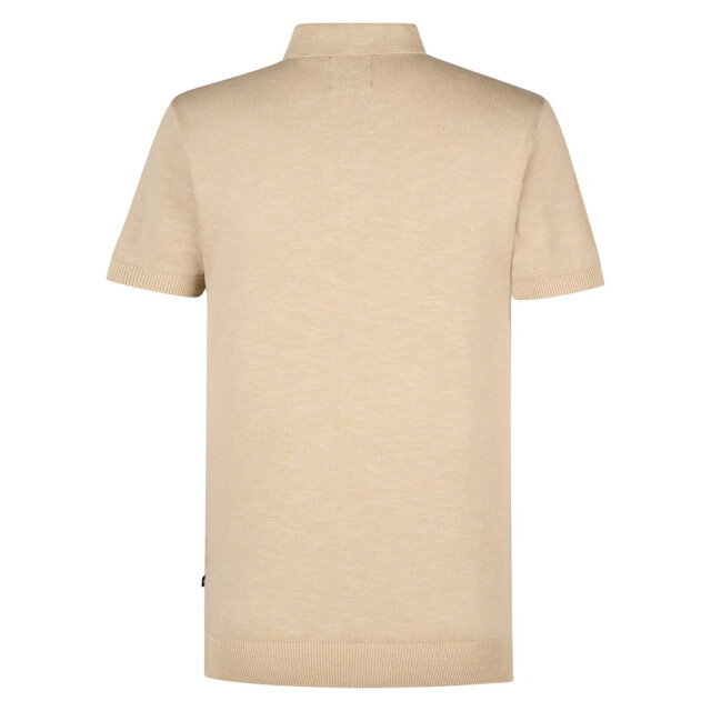 Petrol Industries men knitwear polo m-1050-kwc207 7130 light tan 05311.810.0002 large