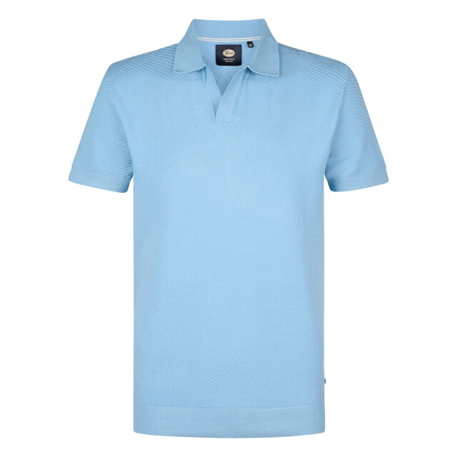 Petrol Industries men knitwear polo m-1050-kwc213 5187 pale blue 05311.240.0072 large