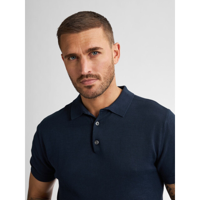 Petrol Industries men knitwear polo m-1050-kwc207 5178 blue 05311.261.0066 large