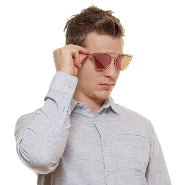 Police Roze zonnebril voor mannen met spiegellenzen Police Roze Gouden Zonnebril Voor Mannen Met Spiegellenzen large