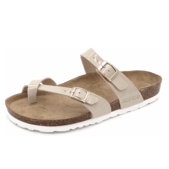 Rohde Teenslipper dames zacht voetbed Rohde Teenslipper Dames Beige - Zacht voetbed large