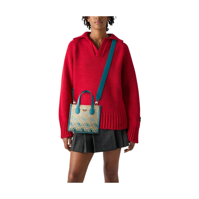 Guess Turquoise tote handtas Guess Turquoise Tote Handtas large