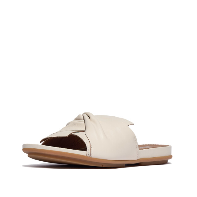 FitFlop Gracie soft-twist leather slides JA6 large