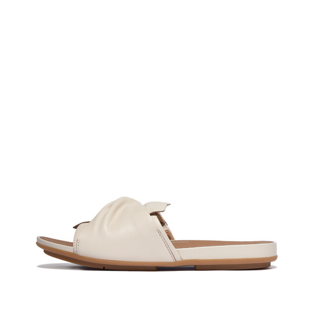 FitFlop Gracie soft-twist leather slides JA6 large
