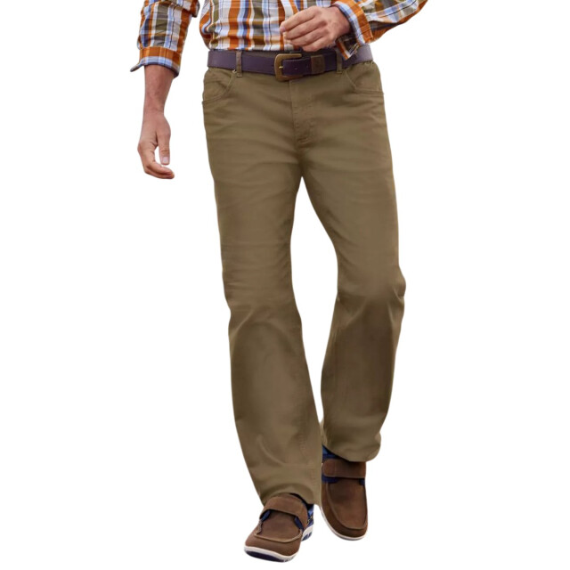 Atlas For Men Heren elastische taille regular broek UTAF2030_brown large