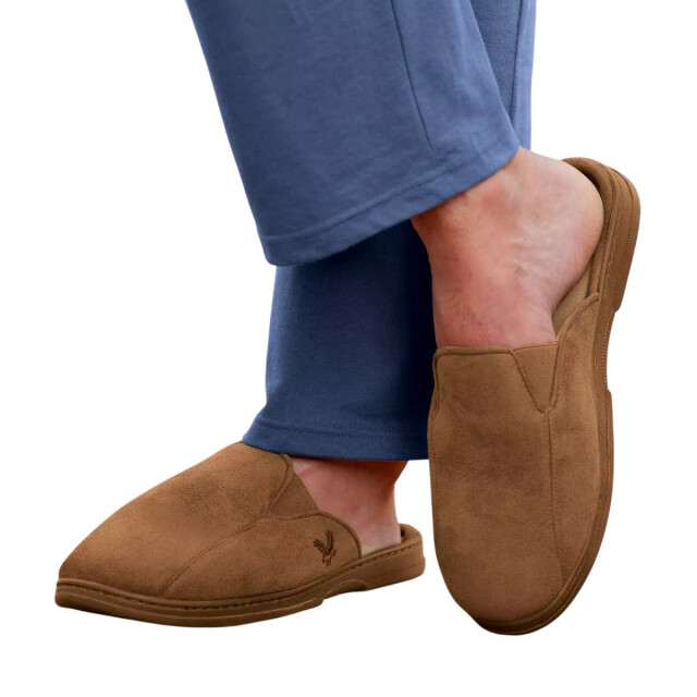 Atlas For Men Heren pantoffels met fleecevoering UTAF2031_lightbrown large