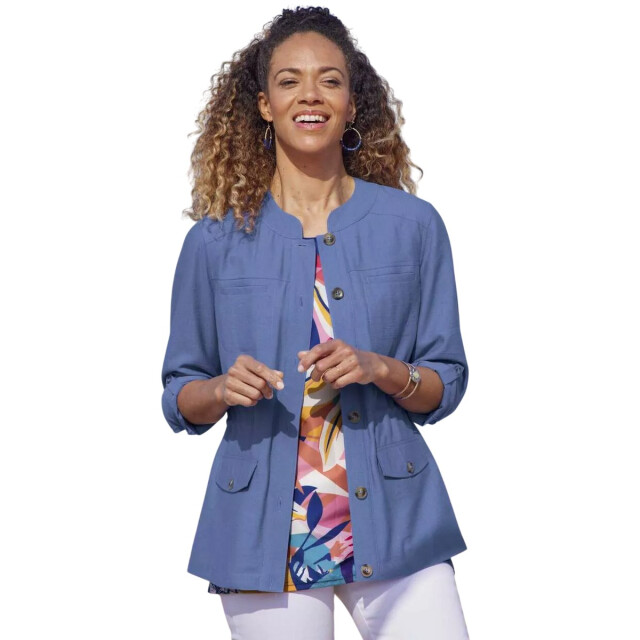 Atlas for Women Dames safari jas UTAF2054_lavenderblue large