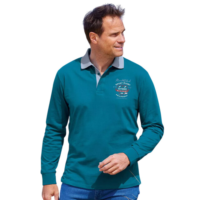 Atlas For Men Heren rugby poloshirt (set van 2) UTAF2074_burgundytealblue large