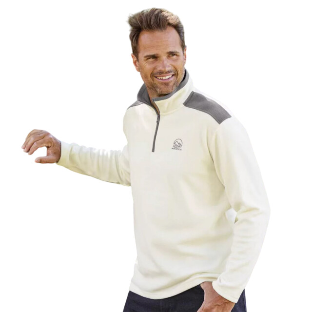 Atlas For Men Heren microfleece trui met halve rits (pack of 3) UTAF2097_greyecrublue large