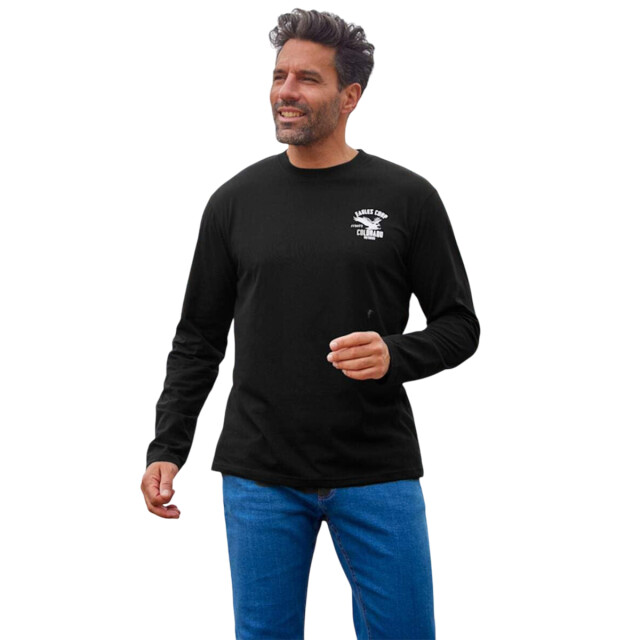Atlas For Men Heren eagle corps t-shirt met lange mouwen (set van 4) UTAF2099_ecrubluemustardblack large