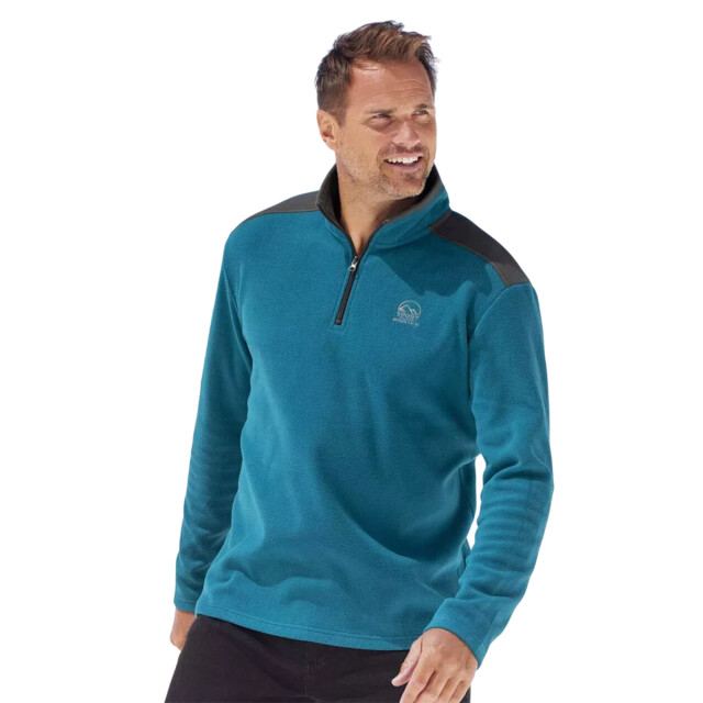 Atlas For Men Heren microfleece trui met halve rits (pack of 3) UTAF2097_greyecrublue large