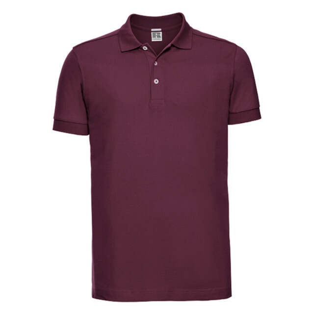 Russell Athletic Heren stretch poloshirt UTLT3890_burgundy large