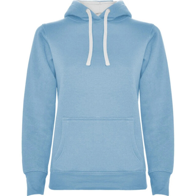 Roly Dames urban hooded polycotton sweatshirt UTLT5822_skybluewhite large