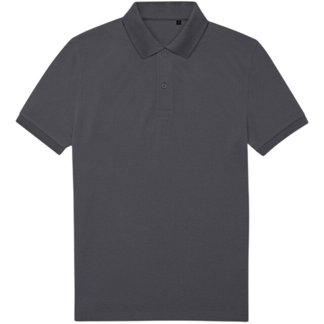 B and C Heren my eco polo 65/35 shirt UTLT5799_darkgreysolid large