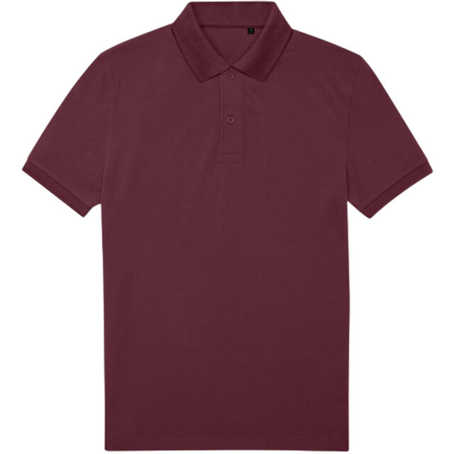 B and C Heren my eco polo 65/35 shirt UTLT5799_burgundy large