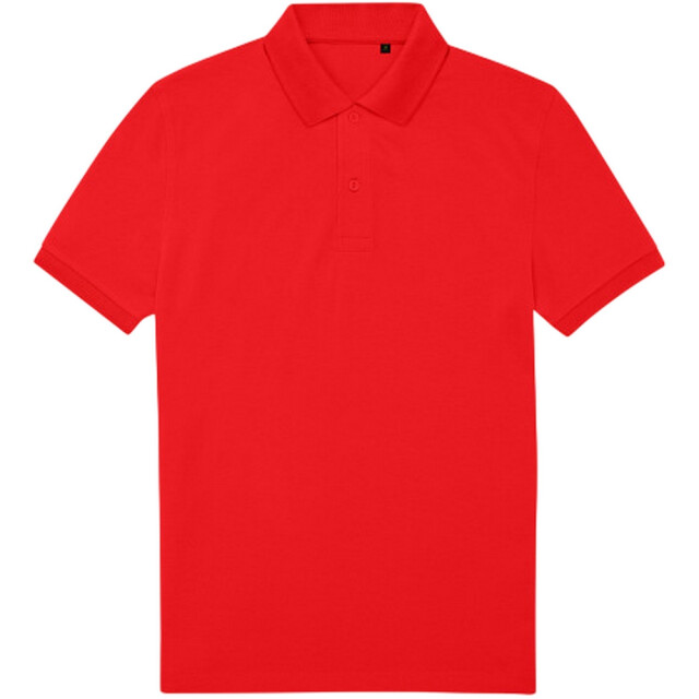 B and C Heren my eco polo 65/35 shirt UTLT5799_red large