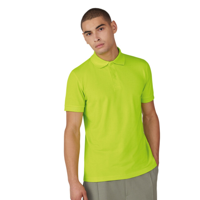 B and C Heren my eco polo 65/35 shirt UTLT5799_acidlime large