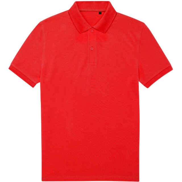 B and C Heren my eco polo 65/35 shirt UTLT5799_poptomato large
